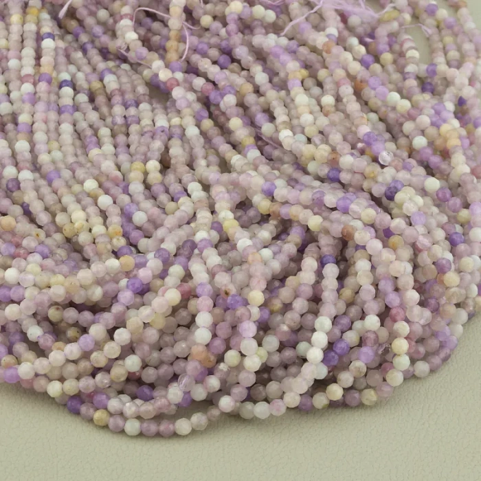 🏷️️ Нитка Аметист 38 см. 3,3 мм. ss_103756