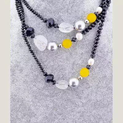 🏷️️ Намисто Гірський кришталь, Чеський кришталь 120 см F-57027