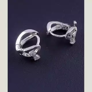 Сережки конго Xuping Фіаніт (родій)