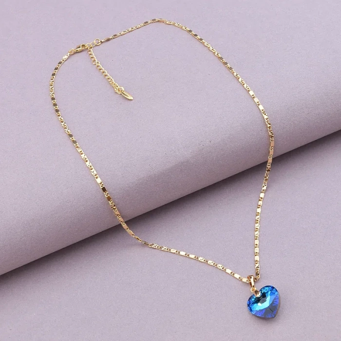 Підвіска серце XUPING Swarovski 40 см. (позолота 18к) ss_90819 ss_90819