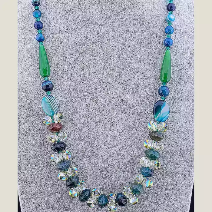 🏷️️ Намисто Агат 70 см ss_10488