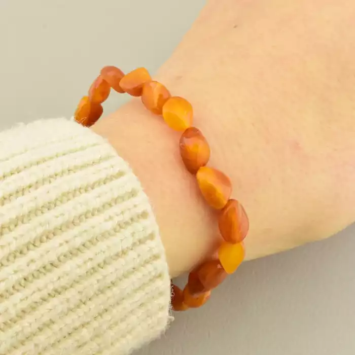🏷️️ Браслет на резинці Янтар 19 см F-105918