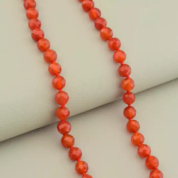 🏷️️ Намисто Сердолік 43 см ss_106433