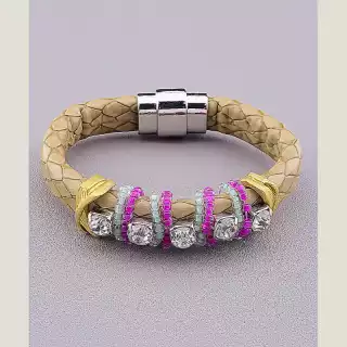 Браслет з магнітною застібкою Сrystal 17 см