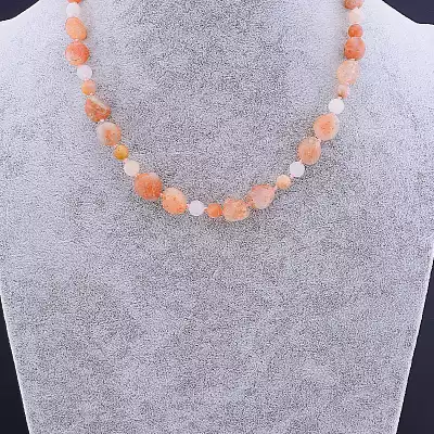 🏷️️ Намисто Сонячний камінь 46 см F-82719