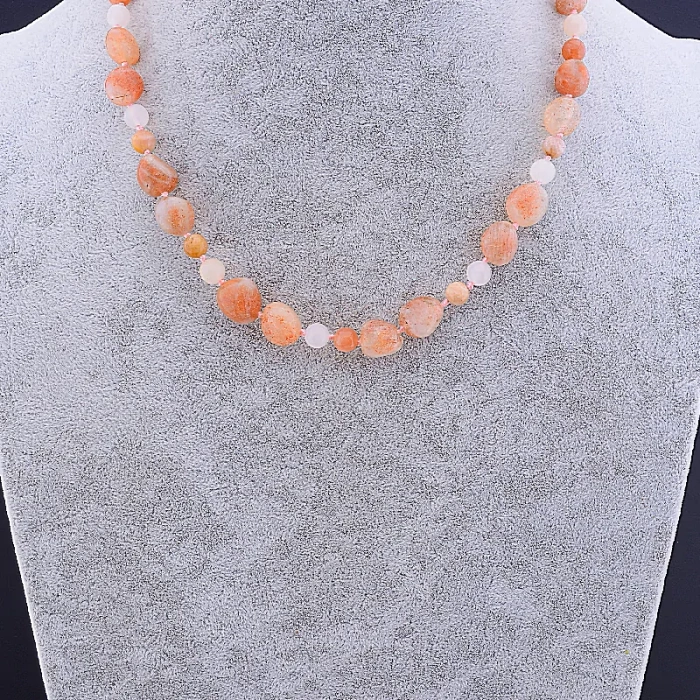 🏷️️ Намисто Сонячний камінь 46 см ss_82719