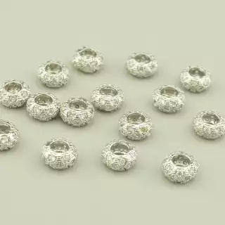 Вставка Фіаніт 6, 5х6, 5мм. (родій)