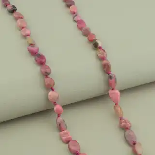 Намисто Родоніт (cрібло 925 проба) 52 см.