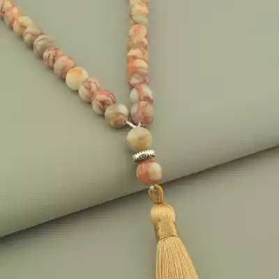 🏷️️ Чотки із натурального каменю Яшма F-101503