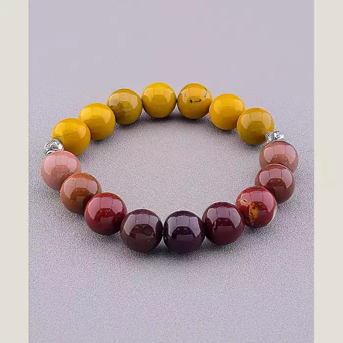 🏷️️ Браслет резинка Яшма 20 см ss_77926