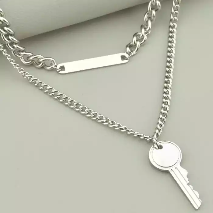 🏷️️ Підвіска ключ Xuping 43 см (родій) ss_95749