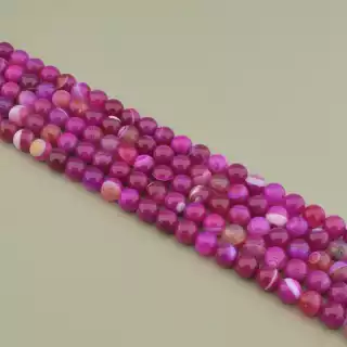 Намистини Агат 38 см. 10мм. на нитці (натуральне каміння, без застібки)