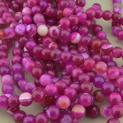 🏷️️ Намистини Агат 38 см. 10мм. на нитці (натуральне каміння, без застібки) F-103343