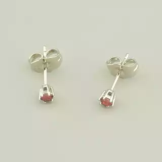 Сережки мінімалізм пусети Xuping Фіаніт (родій)