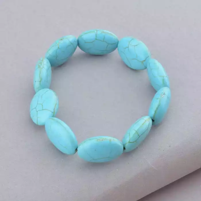 🏷️️ Намисто+Браслет Бірюза 47 см F-105515