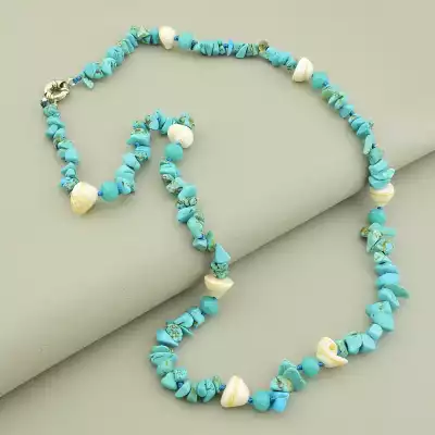 Намисто Бірюза, Мушля 61 см