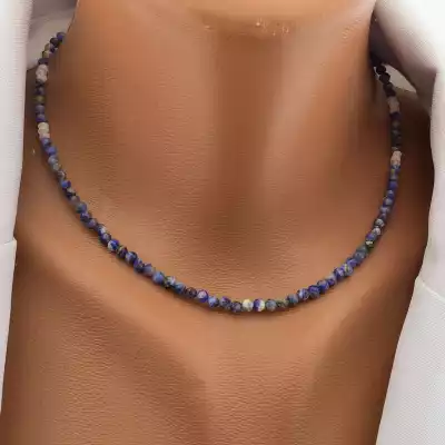 🏷️️ Підвіска Содаліт, Місячний камінь 39 см F-105819