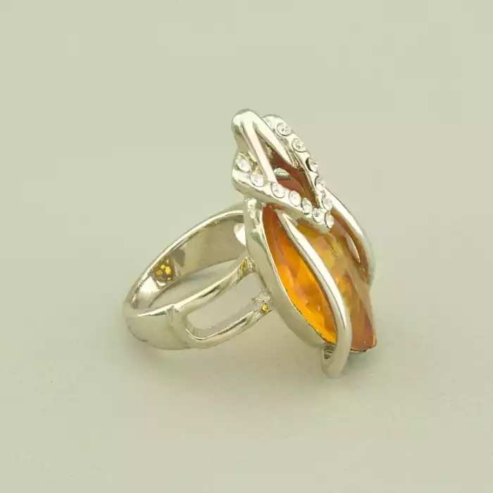 🏷️️ Перстень Vogue Фіаніт (родій) ss_98218