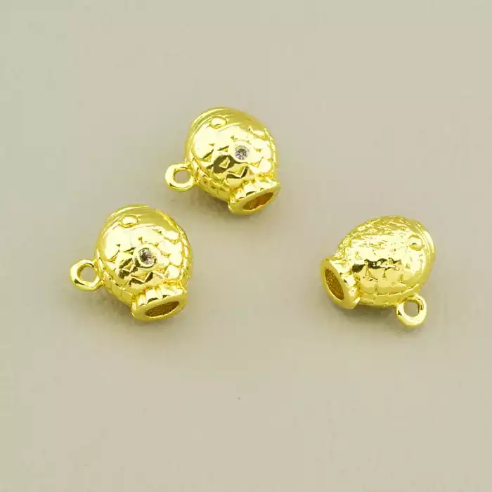 🏷️️ Тримач для кулона Фіаніт 11х9мм. (позолота 18к лимонна) ss_106534