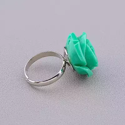 🏷️️ Каблучка троянда полімерна глина F-81970