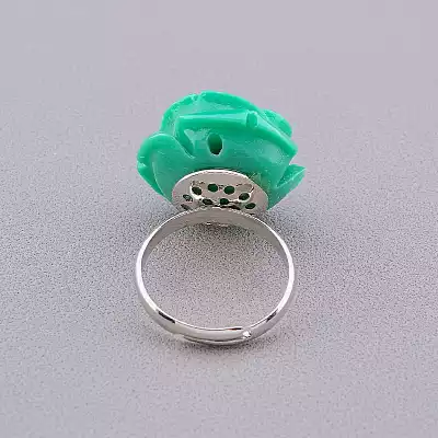 🏷️️ Каблучка троянда полімерна глина F-81970