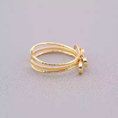 🏷️️ Каблучка бантик Xuping (позолота 18к) F-60975