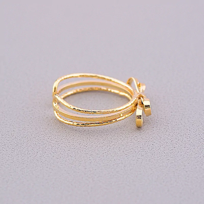 🏷️️ Каблучка бантик Xuping (позолота 18к) ss_60975