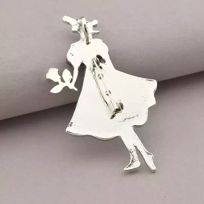 🏷️️ Брошка-кулон дівчина Перламутр 75x40 мм ss_73501