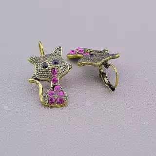 Сережки на англійській застібці Fashion Сrystal