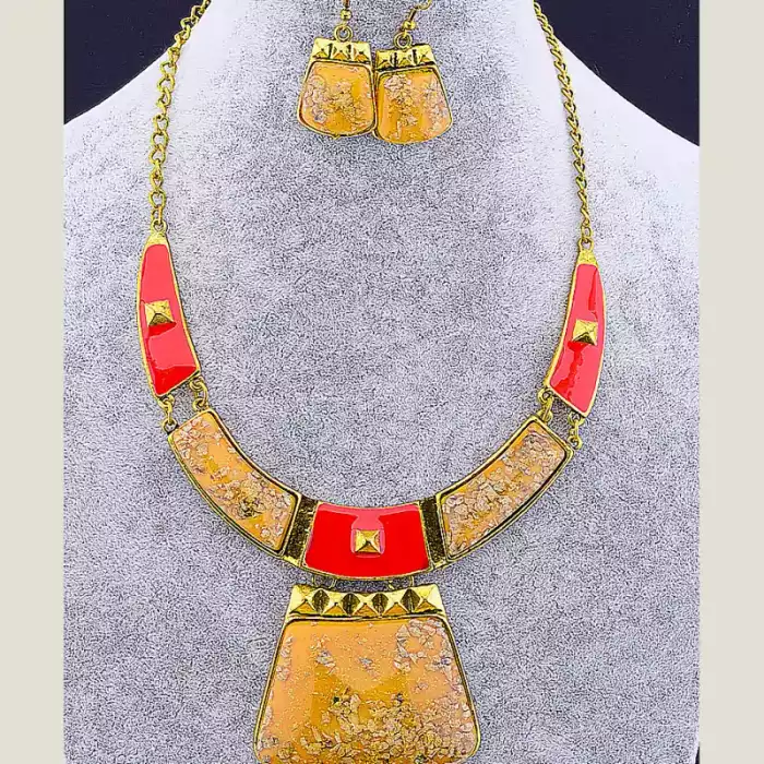 🏷️️ Намисто + Сережки 46 см FJ ss_14890