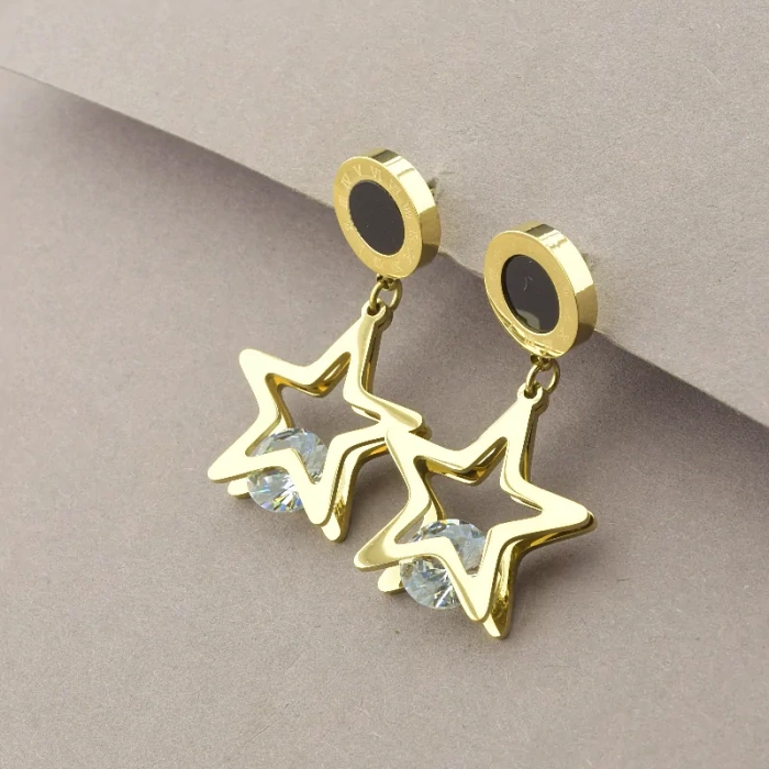 Сережки XUPING емаль (позолота 14k (лимонна)) ss_92428 ss_92428