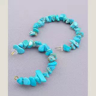 Сережки пусети Бірюза FJ