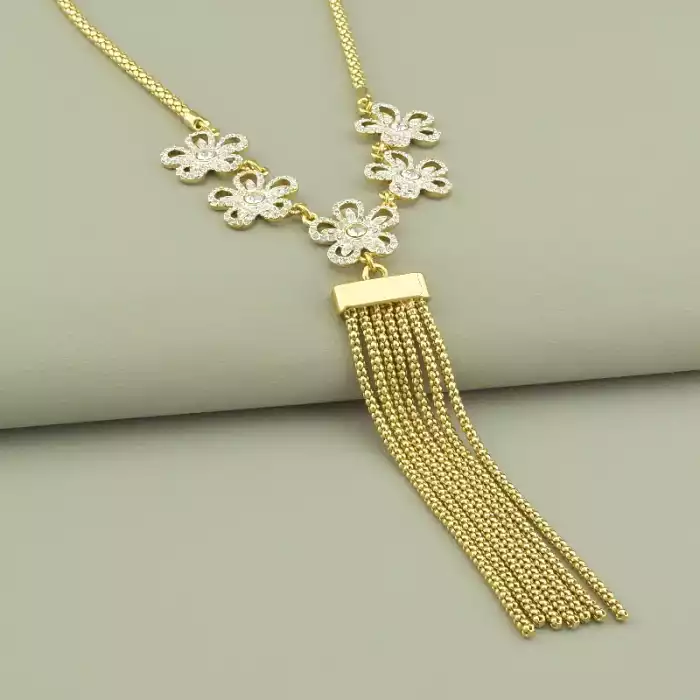 🏷️️ Підвіска+Сережки Фіаніт 41 см. ss_101000