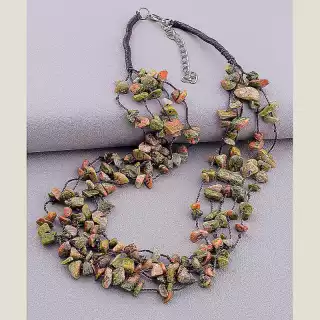 Намисто Епидот 46 см