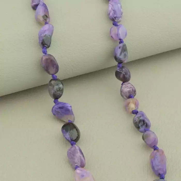 🏷️️ Намисто Чароїт (cрібло 925 проба) 50 см. ss_101404