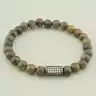 🏷️️ Браслет резинка Біотіт 21 см. Хром F-101704