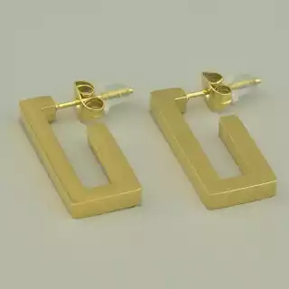 Сережки пусети Xuping (позолота 18к лимонна)