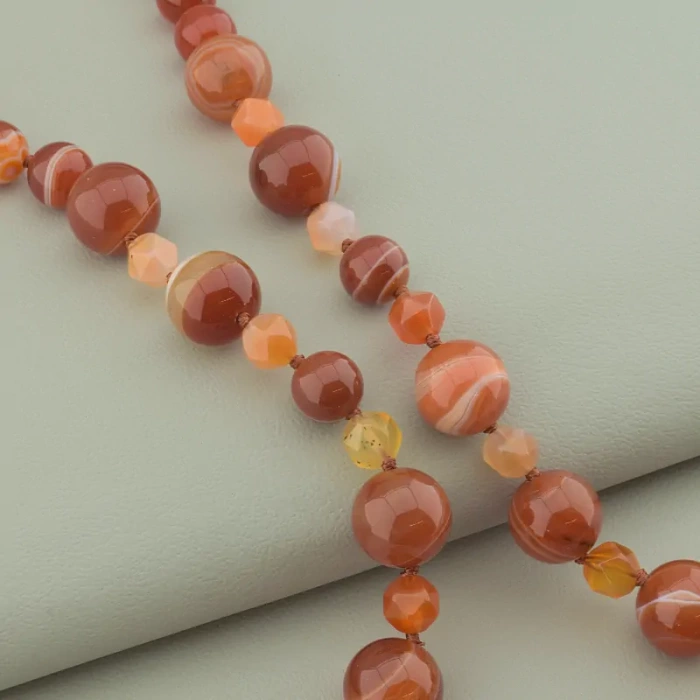 🏷️️ Намисто Сердолік 55 см. ss_94612