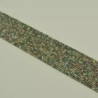 Намистини Хрізокола 39 см. 2,2мм. на нитці (натуральне каміння, без застібки)