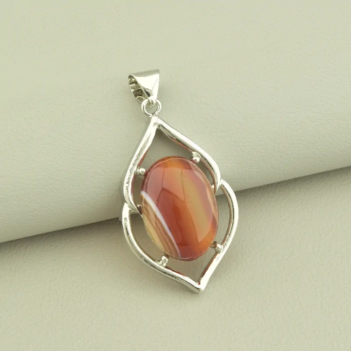 🏷️️ Кулон Сердолік 45x25мм. ss_103444