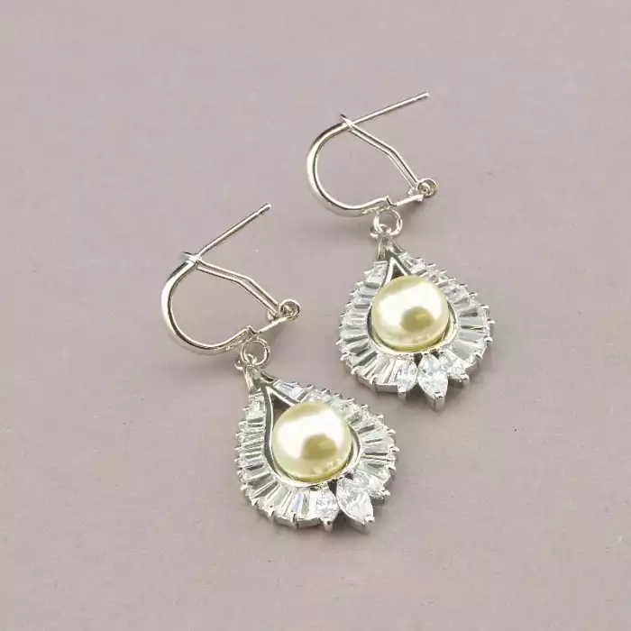 🏷️️ Підвіска + Сережки Winniana Майорка, Фіаніт 45 см. ss_88583