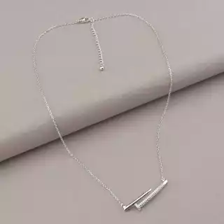 Підвіска Saiya Фіаніт 43 см (родій)