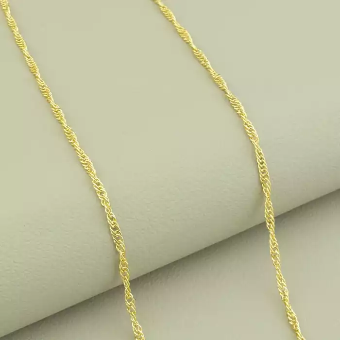 🏷️️ Ланцюг Xuping 45 см. (позолота 18к (лимонний), застібка карабін) ss_104396