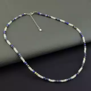 Підвіска Содаліт, Місячний камінь 46 см