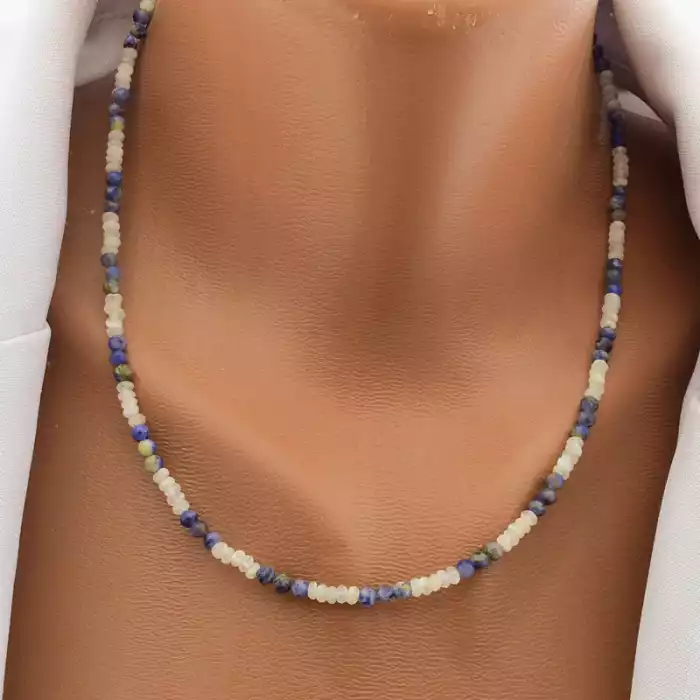 🏷️️ Підвіска Содаліт, Місячний камінь 46 см ss_105820