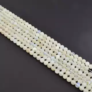 Намистини Місячний камінь 39 см 8.5 мм. (без застібки)
