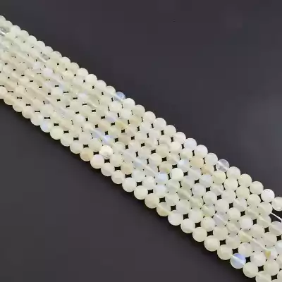 Намистини Місячний камінь 39 см 8.5 мм. (без застібки)