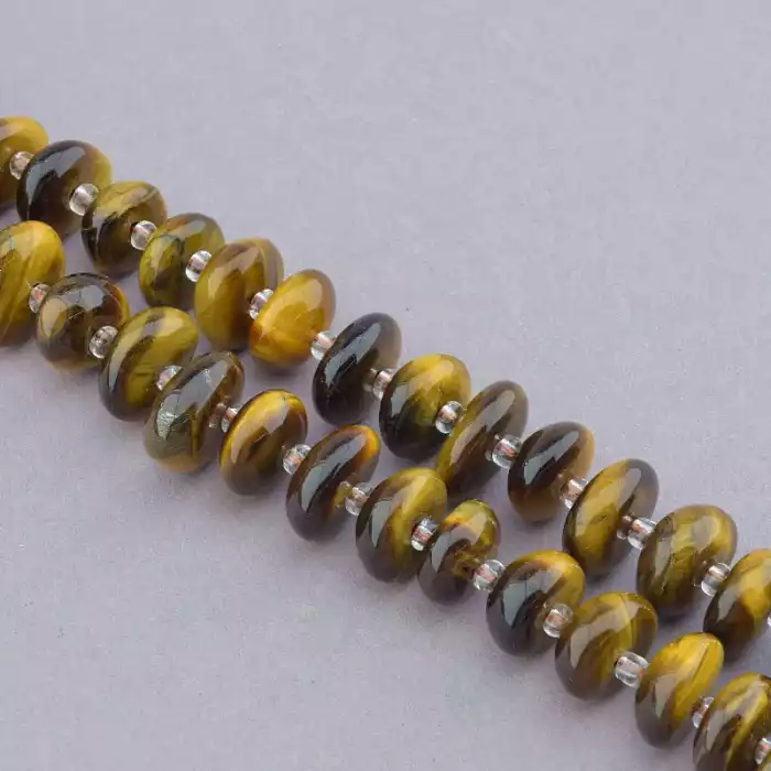 🏷️️ Нитка Тигрове око 39 см. (без замка) ss_92261