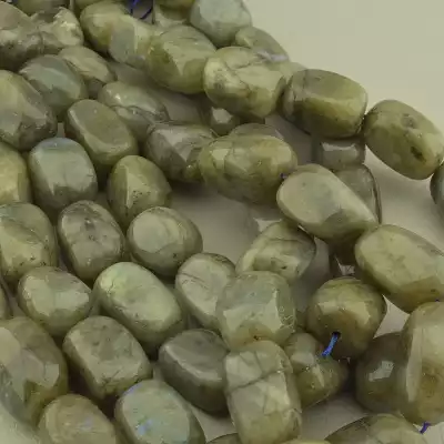 🏷️️ Намистини Лабрадор 38 см. на нитці (натуральне каміння, без застібки) F-99843