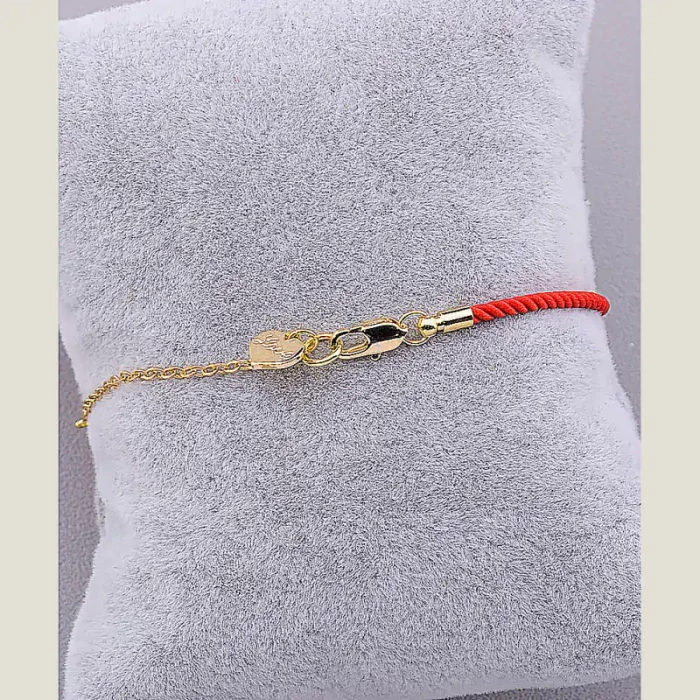 🏷️️ Браслет з карабіном Fashion Фіаніт 16 см (позолота 18к) ss_74057